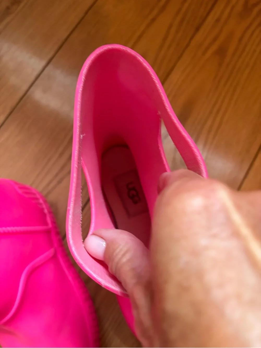 UGG Toddler Drizlita Waterproof Rain Boots in Hot Pink